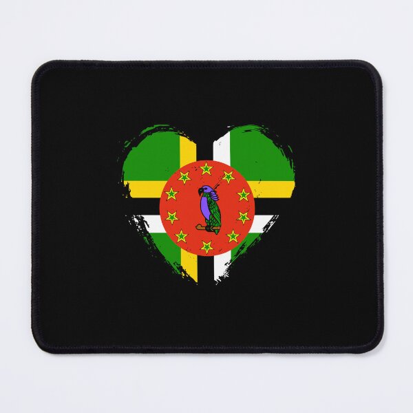 Item preview, Distressed Dominica Flag Heart DM designed and sold by shitpostee.