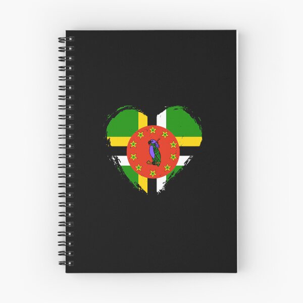Item preview, Distressed Dominica Flag Heart DM designed and sold by shitpostee.