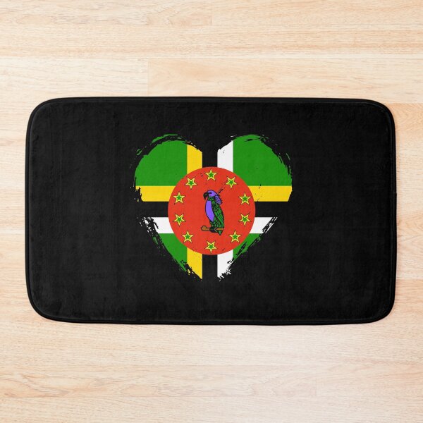 Item preview, Distressed Dominica Flag Heart DM designed and sold by shitpostee.