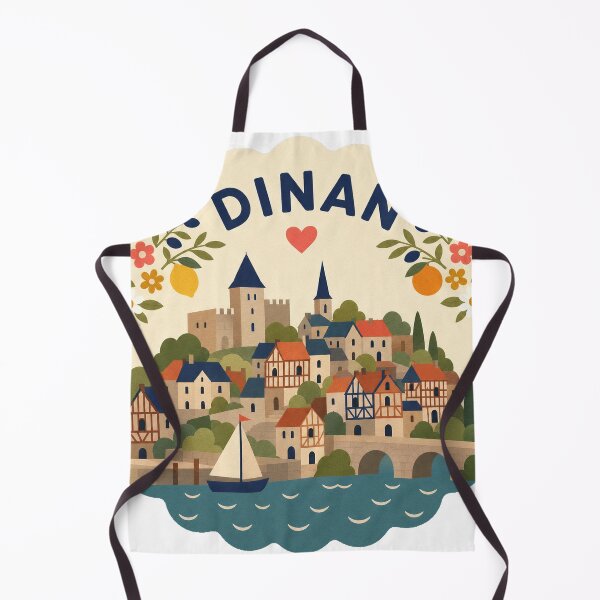 Item preview, Dinan France Travel Souvenir Modern Folk Art designed and sold by VisualArtsOasis.
