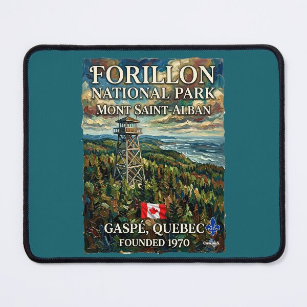 Item preview, Mont Saint-Alban Forillon Park Oil Painting designed and sold by EvergreenPark - Tee Studio.