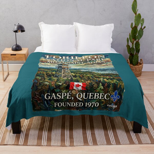 Item preview, Mont Saint-Alban Forillon Park Oil Painting designed and sold by EvergreenPark - Tee Studio.