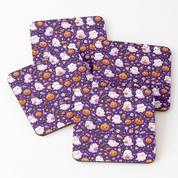 Item preview, Kawaii Halloween Ghosts & Sweet Treats designed and sold by LunaEstelar.