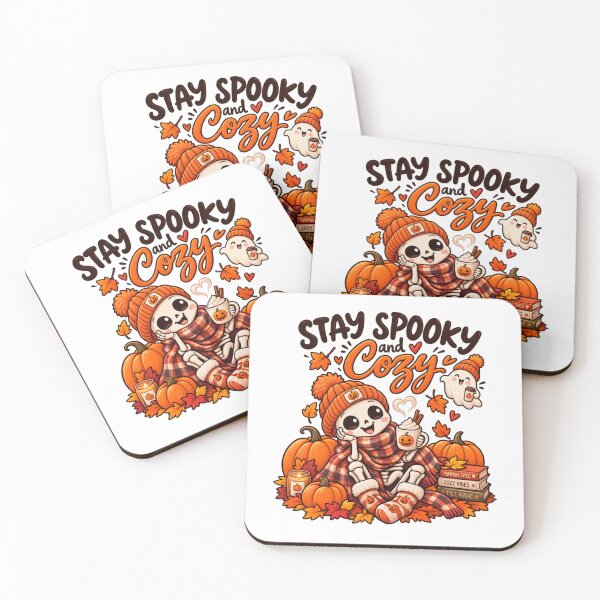 Item preview, Stay Spooky & Cozy – Cute Skeleton Autumn Halloween Design designed and sold by Kiinaaa.
