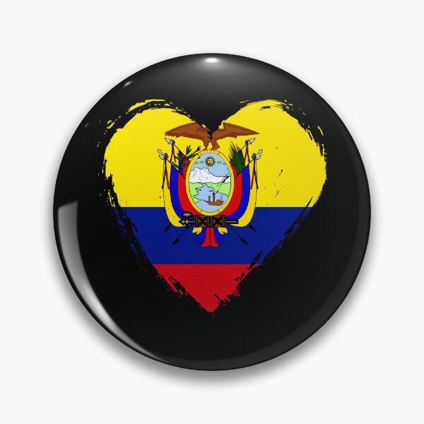 Item preview, Distressed Ecuador Flag Heart EC designed and sold by shitpostee.