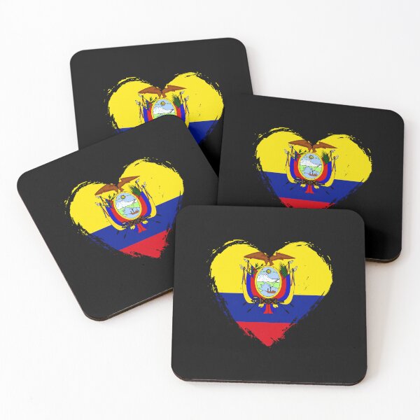 Item preview, Distressed Ecuador Flag Heart EC designed and sold by shitpostee.