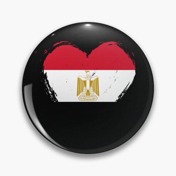 Item preview, Distressed Egypt Flag Heart EG designed and sold by shitpostee.