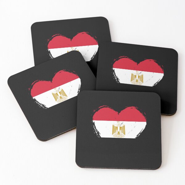 Item preview, Distressed Egypt Flag Heart EG designed and sold by shitpostee.