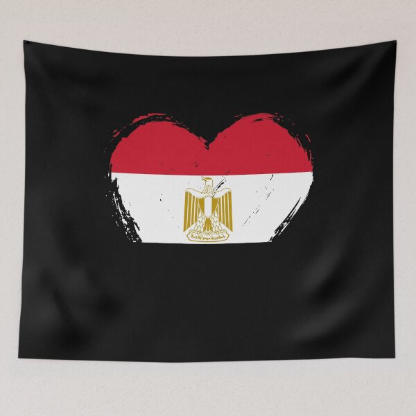 Item preview, Distressed Egypt Flag Heart EG designed and sold by shitpostee.
