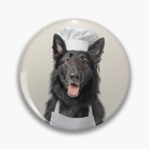 Item preview, Belgian Sheepdog Chef Dog Funny Cooking Apron Hat Cute Pet Portrait designed and sold by LazyOwlStore.