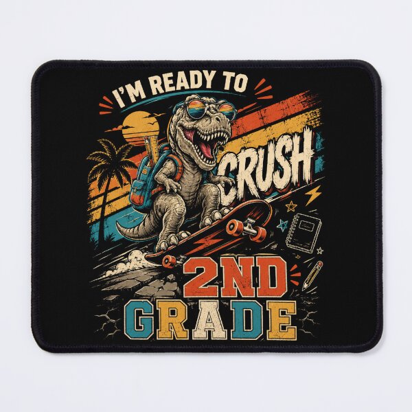 Item preview, I’m Ready to Crush 2nd Grade – Cool Dinosaur Skateboard designed and sold by Imaginarium Design.