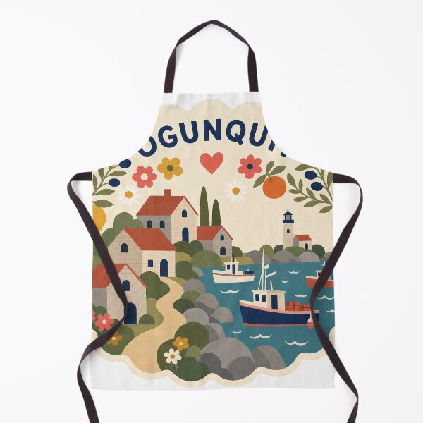 Item preview, Ogunquit USA Travel Souvenir Modern Folk Art designed and sold by VisualArtsOasis.