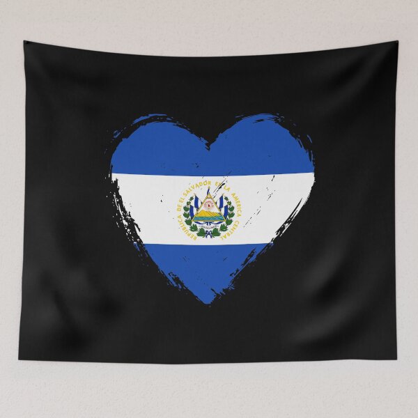 Item preview, Distressed El Salvador Flag Heart SV designed and sold by shitpostee.