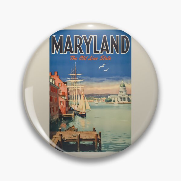 Item preview, Maryland Annapolis Painterly Illustration Travel Art Vintage designed and sold by KrisSidDesigns.