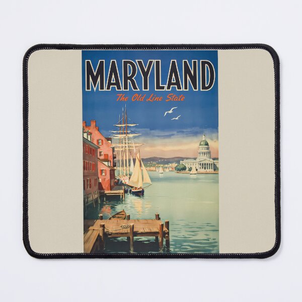 Item preview, Maryland Annapolis Painterly Illustration Travel Art Vintage designed and sold by KrisSidDesigns.