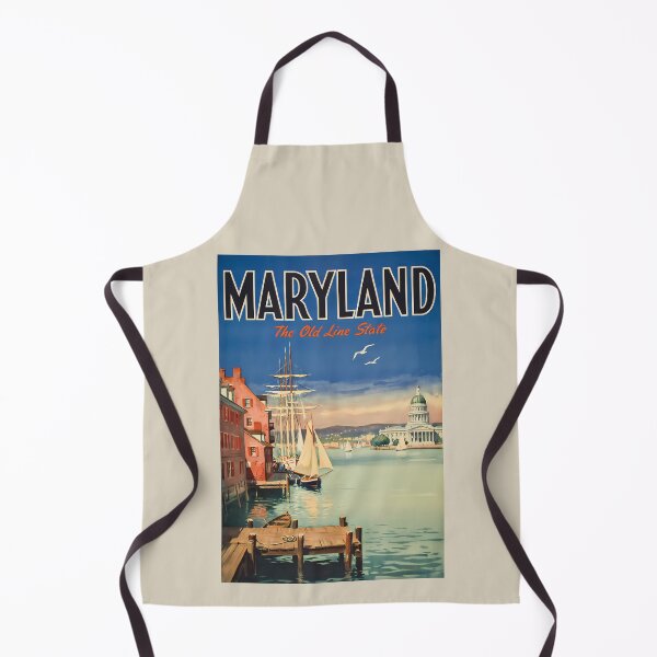 Item preview, Maryland Annapolis Painterly Illustration Travel Art Vintage designed and sold by KrisSidDesigns.
