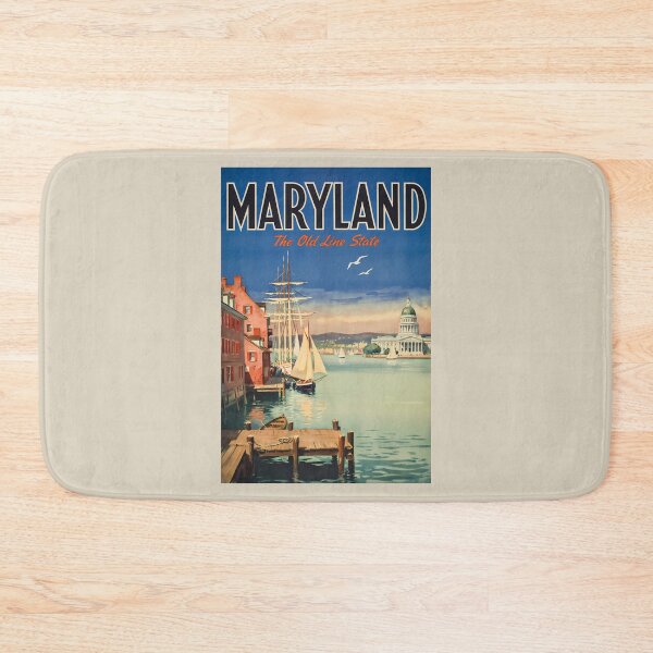 Item preview, Maryland Annapolis Painterly Illustration Travel Art Vintage designed and sold by KrisSidDesigns.