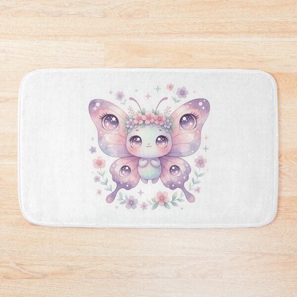 Item preview, Kawaii Butterfly Fairy – Cute Pastel Floral Fantasy Magical Creature designed and sold by HappyOops.
