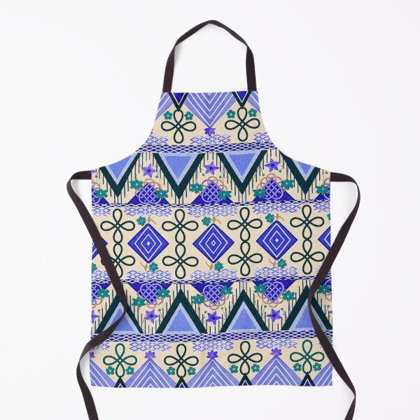 Item preview, Folk Art Blue designed and sold by Dancingrabbit Studio.