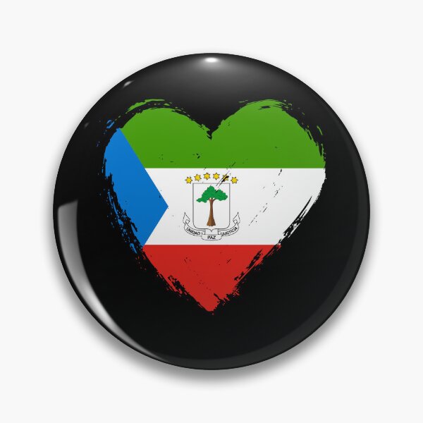 Item preview, Distressed Equatorial Guinea Flag Heart GQ designed and sold by shitpostee.