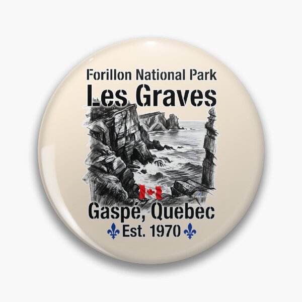 Item preview, Forillon Les Graves Charcoal Artwork designed and sold by EvergreenPark - Tee Studio.