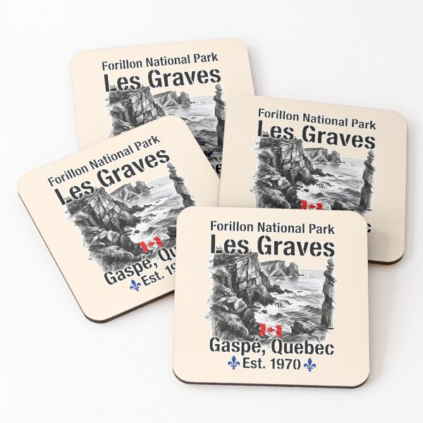 Item preview, Forillon Les Graves Charcoal Artwork designed and sold by EvergreenPark - Tee Studio.