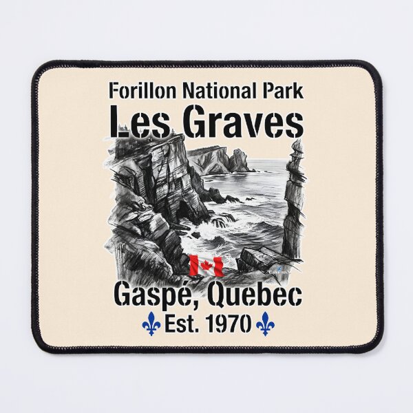 Item preview, Forillon Les Graves Charcoal Artwork designed and sold by EvergreenPark - Tee Studio.