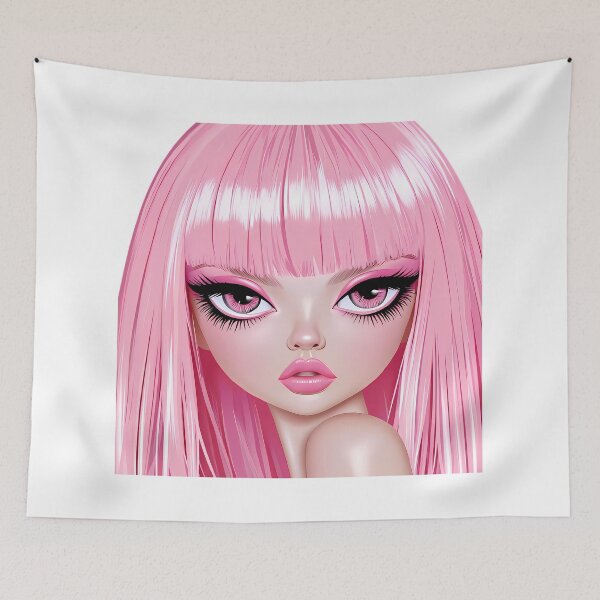 Item preview, Glam Pink Fashion Doll designed and sold by Retro Whimsy.