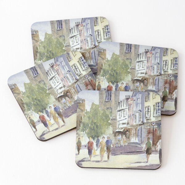 Item preview,  Busy Oxford city street designed and sold by Truewatercolour by Angela.