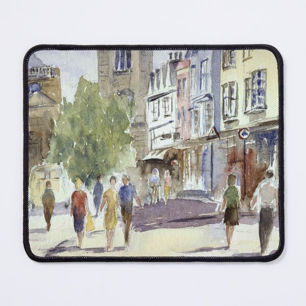 Item preview, Busy Oxford city street designed and sold by Truewatercolour by Angela.
