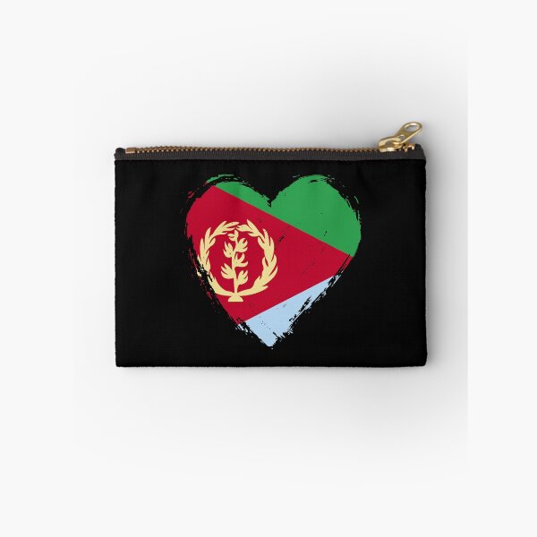 Item preview, Distressed Eritrea Flag Heart ER designed and sold by shitpostee.