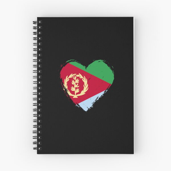 Item preview, Distressed Eritrea Flag Heart ER designed and sold by shitpostee.