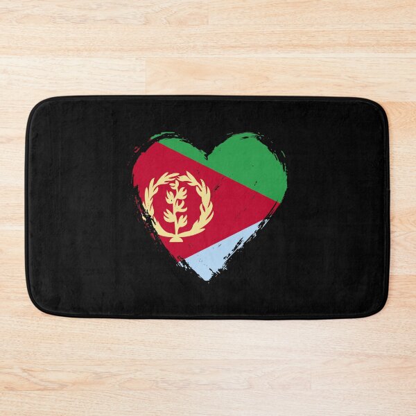 Item preview, Distressed Eritrea Flag Heart ER designed and sold by shitpostee.