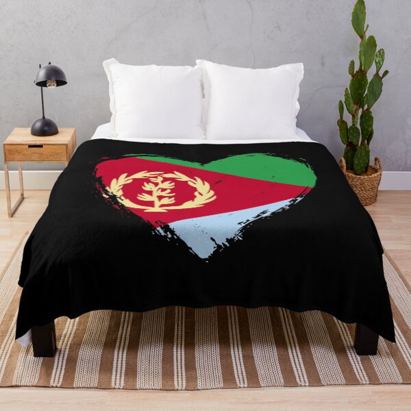 Item preview, Distressed Eritrea Flag Heart ER designed and sold by shitpostee.