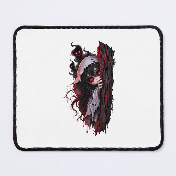 Item preview, Creepy Ghost Girl Horror Sticker | Dark Red Horror Aesthetic | Spooky Gothic PNG designed and sold by Ishratparween11.