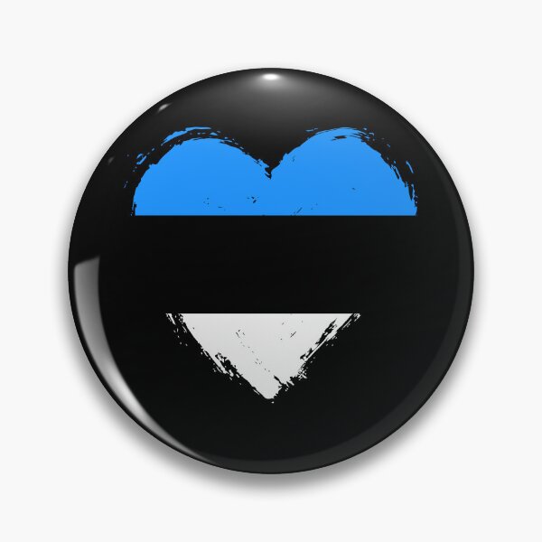 Item preview, Distressed Estonia Flag Heart EE designed and sold by shitpostee.