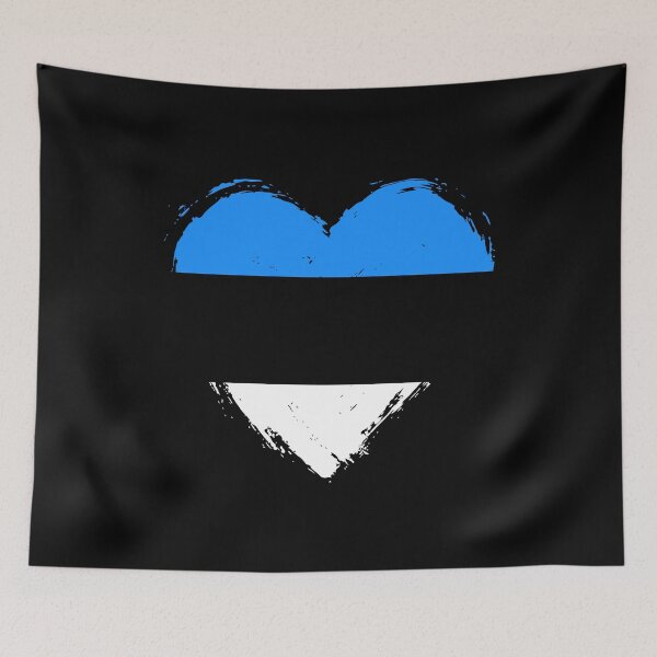 Item preview, Distressed Estonia Flag Heart EE designed and sold by shitpostee.