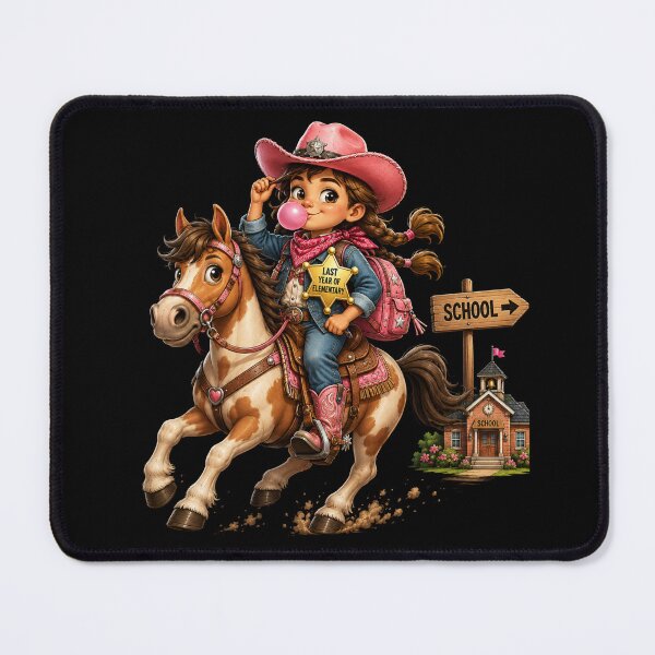 Item preview, First Day of My Last Year in Elementary,New Cowgirl In Town Last Year Of Elementary Riding Horse Pink designed and sold by Crystal-Tree.