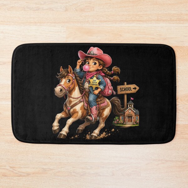 Item preview, First Day of My Last Year in Elementary,New Cowgirl In Town Last Year Of Elementary Riding Horse Pink designed and sold by Crystal-Tree.