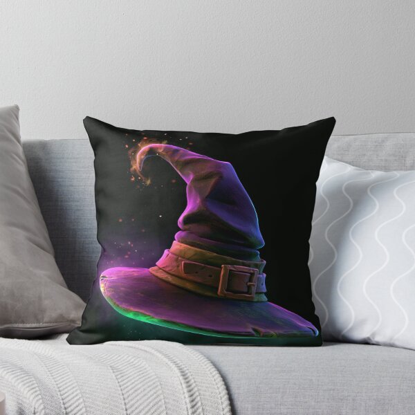 Item preview, Witchy Halloween Hat Glowing Violet and Green designed and sold by FrostyFrisby.