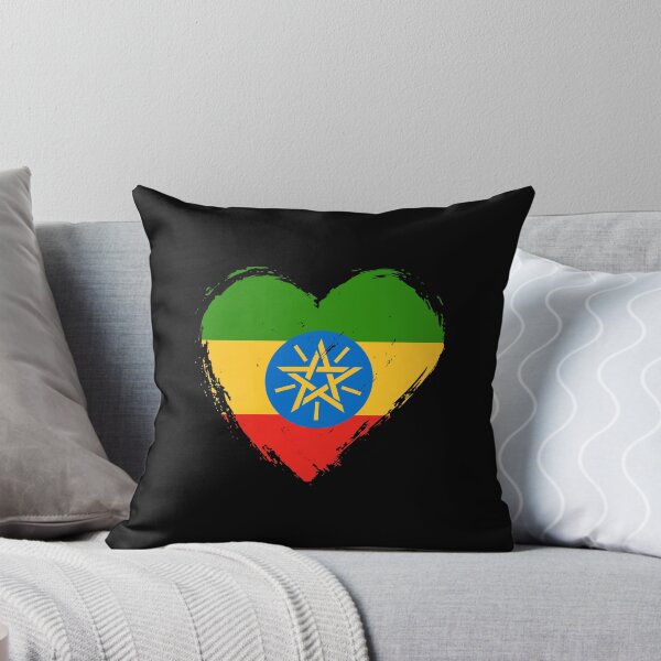 Item preview, Distressed Ethiopia Flag Heart ET designed and sold by shitpostee.
