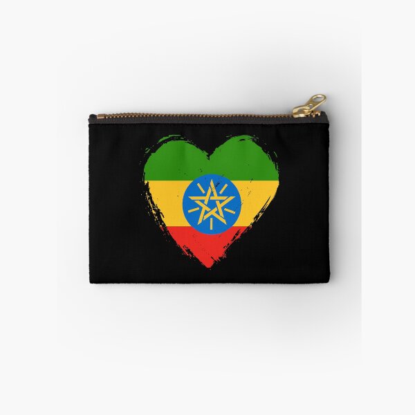 Item preview, Distressed Ethiopia Flag Heart ET designed and sold by shitpostee.