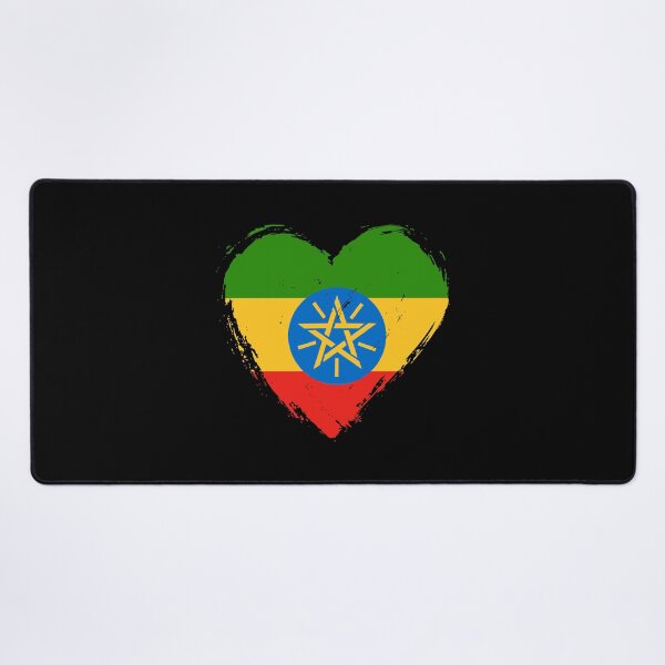 Item preview, Distressed Ethiopia Flag Heart ET designed and sold by shitpostee.