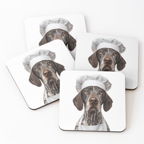 Item preview, Pointer Chef Dog Funny Cooking Apron Hat Cute Pet Portrait designed and sold by LazyOwlStore.