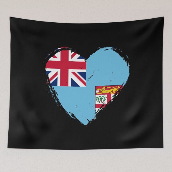 Item preview, Distressed Fiji Flag Heart FJ designed and sold by shitpostee.
