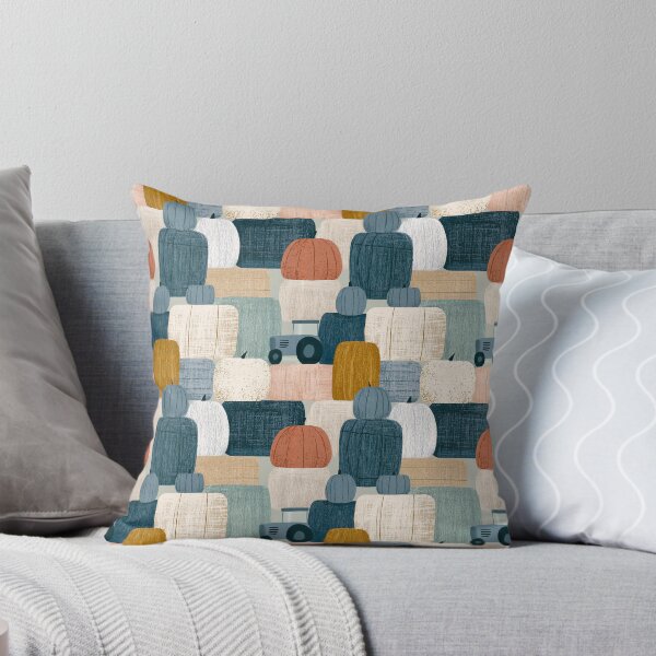 Item preview, Chic Scandinavian Harvest: Stacked Pumpkins & Bales designed and sold by TJ Art and Camera.