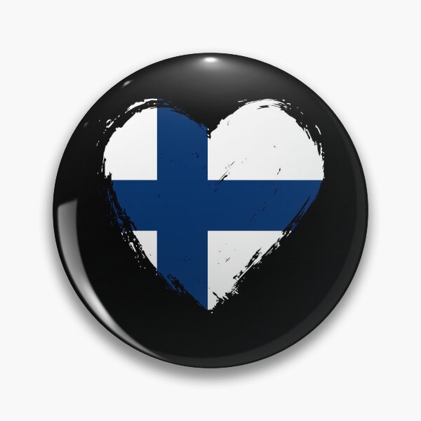 Item preview, Distressed Finland Flag Heart FI designed and sold by shitpostee.