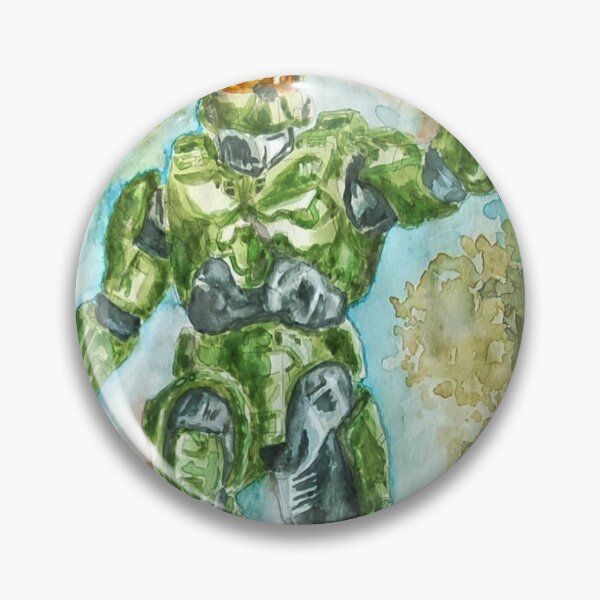 Item preview, Original Watercolor Retro Sci-Fi Soldier Painting – Hand Painted Vintage Video Game Inspired Art designed and sold by WaveAcuarela.