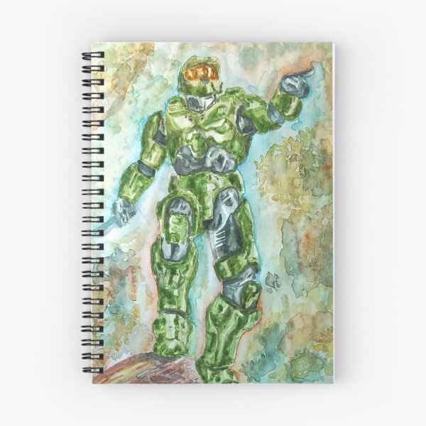 Item preview, Original Watercolor Retro Sci-Fi Soldier Painting – Hand Painted Vintage Video Game Inspired Art designed and sold by WaveAcuarela.