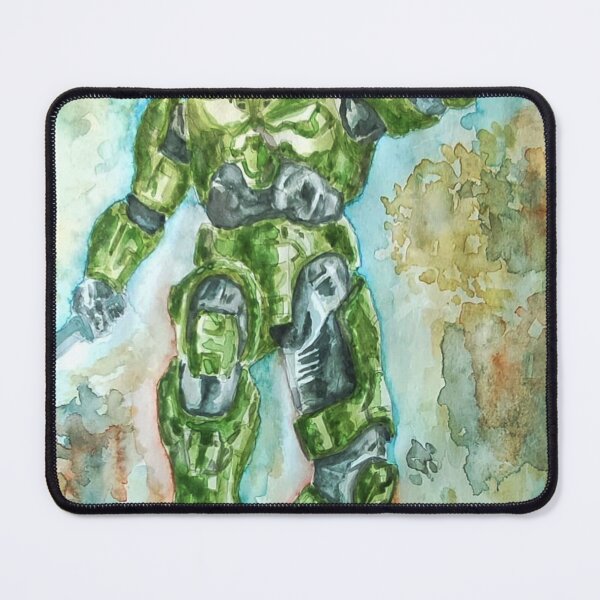 Item preview, Original Watercolor Retro Sci-Fi Soldier Painting – Hand Painted Vintage Video Game Inspired Art designed and sold by WaveAcuarela.